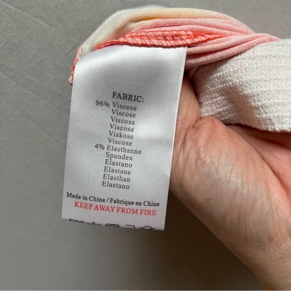 NWT Esqualo bright orange yellow ombre maxi skirt Sz S - Picture 7 of 10